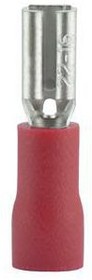 3902, Spade Connector, Partially Insulated, 0.5 ... 1mm², Socket, Pack of 100 pieces