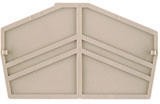 1770400000, End plate, Dark Beige, 34.05 x 61.99mm