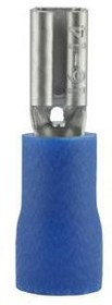 3906, Spade Connector, Partially Insulated, 1.5 ... 2.5mm², Socket, Pack of 100 pieces
