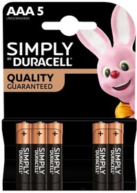 Батарейки Duracell SIMPLY AAA MINI-STYLUS BLISTER 5PCS (блистер 5шт)