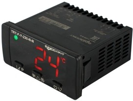Температурный контроллер для управления охлаждением/ размораживанием, 4 разряда, 77х35х61 мм, 2xNTC, выходы реле на компрессор, охладитель и