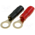 TERMINAL-RING-4G, Наконечник: кольцевой, M8, 22мм2, позолота, изолированный