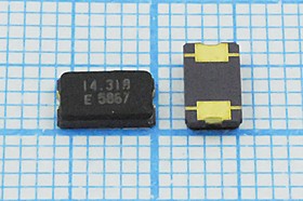 Кварцевый резонатор 14318,18 кГц, корпус SMD06035C2, нагрузочная емкость 18 пФ, точность настройки 30 ppm, марка FA-365, 1 гармоника, (14.31