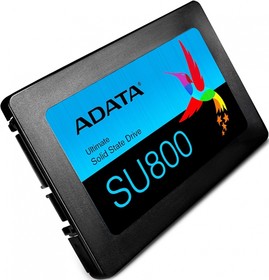 Фото 1/10 Твердотельный накопитель SSD ADATA Ultimate SU800 ASU800SS-1TT-C 1TB 2.5" Client SATA 6Gb/s,560/520, IOPS 80/80K, MTBF2M, 3D V-NAND TLC