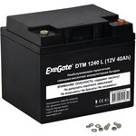 Батарея ExeGate DTM 1240 L (12V 40Ah), клеммы под болт М5