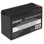 EX285952RUS, Аккумуляторная батарея ExeGate DTM 12072 (12V 7,2Ah, клеммы F1)