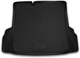 CARCHV00038, Коврик автомобильный резиновый в багажник CHEVROLET Cobalt, 2013-  сед. (полиуретан)