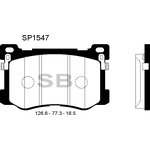 Колодки тормозные SANGSIN BRAKE SP1547 Equus Vi 3.8 11-