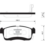 Колодки тормозные SANGSIN BRAKE SP1550 TOYOTA Passo 04/Daihatsu Boon 04- пер