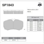 Колодки тормозные SANGSIN BRAKE SP1843 Tranzit `06- RWD зад