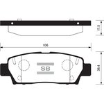 SP2022, Колодки тормозные TOYOTA Mark2 SANGSIN BRAKE