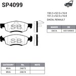 sp4099, Колодки торм.дисковые Hi-Q DACIA LOGAN (LS) 10-