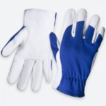Перчатки кожаные Locksmith цвет синий/белый/ JLE321-9/L
