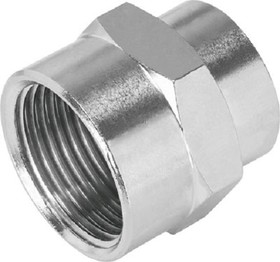 NPFC-S-2G18-F, NPFC Series Straight Fitting, G 1/8 Female to G 1/8, Threaded Connection Style, 8030291
