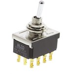 F4TN0904, Toggle Switch, Panel Mount, On-On, 4PDT, Solder Terminal, 125V ac