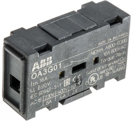 OA3G01 1SCA022456R7410, Auxiliary Contact, 1 Contact, 1NC, Snap-On