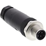 99-0429-12-04, Circular Connector, 4 Contacts, Cable Mount, M12 Connector ...