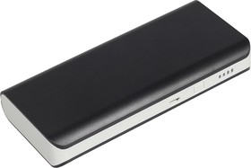Фото 1/2 Универсальный внешний аккумулятор LP Li-ion 10000mAh + 2 USB выхода 1А + 2,1А черный, коробка