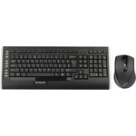 A-4Tech Клавиатура + мышь 9300F, беспроводная, черный, USB [618555]
