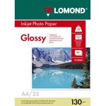 0102017, Фотобумага LOMOND Односторонняя Глянцевая, 130г/м2, A4 (21X29,7см) 50л ...