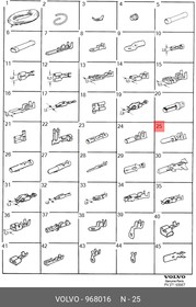 968016, Кабельный наконечник VOLVO