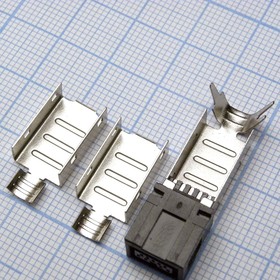 USB IEEE 1394/9 Pin/C13 на кабель, Разъем USB тип IEEE 1394 вилка на кабель 9 конт.