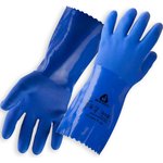 Перчатки защитные химические с покрытием из ПВХ, синие JP711 Размер XL JP711-XL