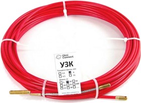 Протяжка для кабеля мини УЗК d=6 мм L=5 м в бухте, красный СП-Б-6/5