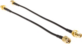 Фото 1/3 RG174 150MM, Male SMA to Female SMA Coaxial Cable, 167mm, RG174 Coaxial, Terminated