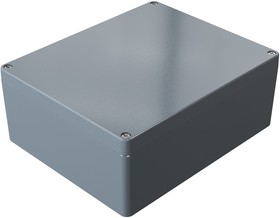01232811, Aluminium Standard Series Grey Die Cast Aluminium Enclosure, IP66, IK09, Grey Lid, 280 x 230 x 110mm