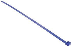 Фото 1/2 111-01124 T120R(E)-PA66-BU, Cable Tie, 380mm x 7.6 mm, Blue Nylon, Pk-100