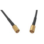 L09999B3611, Female SMB to Female SMB Coaxial Cable, 1m, RG174 Coaxial, Terminated