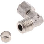 1809 08 13, Stainless Steel Pipe Fitting, 90° Elbow, Male BSPT 1/4in