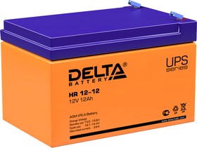 Фото 1/2 Батарея для ИБП Delta HR12-12 12В 12Ач