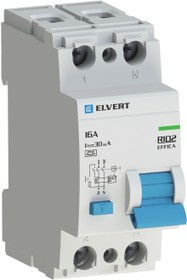 Elvert Устройство защитного отключения R10 2P 16А 30мА тип A ELVERT R1023AC-16