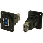 CP30206NX, USB Adapter in XLR Housing, USB-B 3.0 - USB-A 3.0