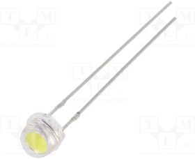 OSW49V5PA1A, LED; 4.8mm; white cold; 5800?7000mcd; 100°; Front: convex; 7.8?9.5V