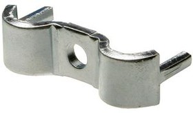 Cable clamp, max. bundle Ø 4.5 mm, steel, galvanized, silver, (L x W x H) 24 x 7.2 x 11 mm