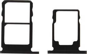 Держатель (лоток) SIM карты для Nokia 5.1 черный