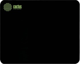 Фото 1/8 Коврик для мыши Cactus Black 300x250x2мм (CS-MP-P01M)