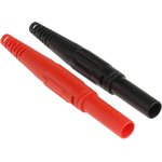 66.9196-22 66.9196-21, Black, Red Male Banana Plug, 4 mm Connector ...