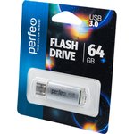PERFEO PF-C14S064ES USB 3.0 64GB C14 Metal Series BL1, Носитель информации