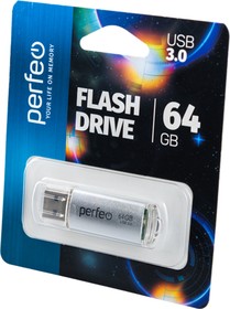 PERFEO PF-C14S064ES USB 3.0 64GB C14 Metal Series BL1, Носитель информации
