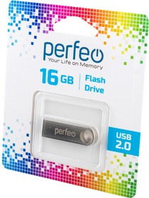 PERFEO PF-M07MS016 USB 16GB M07 Metal Series BL1, Носитель информации