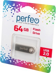 PERFEO PF-M07MS064 USB 64GB M07 Metal Series BL1, Носитель информации