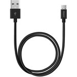 72205, Дата-кабель USB - microUSB, 2m, черный Deppa
