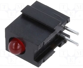 2300.2021, LED; in housing; red; 2.8mm; No.of diodes: 1; 20mA; 60°; 1.2?4mcd