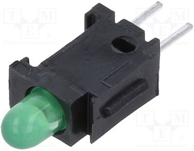 2311.8031, LED; in housing; green; 2.8mm; No.of diodes: 1; 20mA; 40°; 10?20mcd