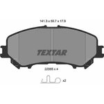 2206501, Колодки тормозные дисковые передние NISSAN QASHQAI J11, J11 / 1.2 DIG-T 13-