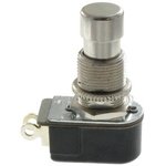 110-P, Pushbutton Switches 1-pole, OFF - ON, 3A/6A 250VAC/125VAC not HP rated ...